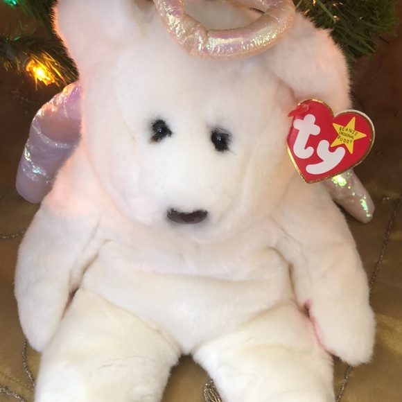 TY Original Beanie Buddy HALO Bear 15” Plush Stuffed Animal Toy 1999 NWT - Picture 6 of 15